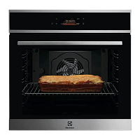 EOE8P38X Встраиваемый духовой шкаф ELECTROLUX/ Электрический духовой шкаф с конвекцией, сенсорное управление,объем 72 л, 17 режимов,очистка пиролитическая, 3 стекла в дверце, направляющие проволочные+телескопические направляющие TR2LV,автопрограммы, нержа