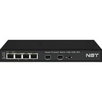 NS-SW-4G2G Коммутатор Gigabit Ethernet/ Коммутатор Gigabit Ethernet на 4 RJ45 + 2 SFP. Порты: 4 x GE (10/100/1000Base-T), 2 x GE SFP (1000Base-FX). В комплекте БП DC12V(1A). Встроенная грозозащита 3кВ. Размеры (ШхВхГ): 210x28x85мм. Рабочая температура: -1