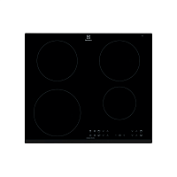 Индукционная варочная поверхность ELECTROLUX/ индукционная на 4 конфорки, cтеклокерамика, мощность: 7200 Вт, независимая установка, размеры (ШхГ): 59x52 см