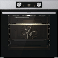 BO6735E02XK Встраиваемые электрические духовки GORENJE/ Духовой шкаф, Полезный объем: 77 л, Автопрограммы, Стандартный шарнир дверцы, Решетка, Съемные направляющие, Дверца CompactDoor: 2 стекла + 1 термослой, Габаритные размеры (вхшхг): 59,5 × 59,5 × 56,4