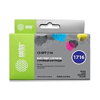 CS-EPT1716 -/ Картридж струйный Cactus CS-EPT1716 17XL черный/желтый/голубой/пурпурный (44.6мл) для Epson XP-33