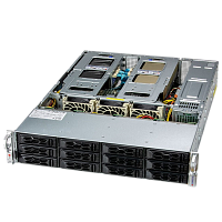 SYS-620C-TN12R(bundle3) Серверная платформа/ SYS-620C-TN12R (bundle3): 2U / 2x LGA-4189 / ECC DDR4-3200/ 12x 3.5/2.5" hs NVMe*/SATA/SAS*/ 4x PCIe 4.0 x8 FHHL, 2x 2 PCIe 4.0 x16 FHHL, 2x PCIe 3.0 x2 NVMe M.2 / 1x Dual-Port 1GbE RJ45 / 2x 1200W Power
