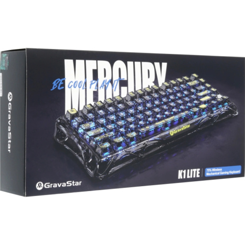 6972448924412 Игровая клавиатура/ Механическая беспроводная клавиатура Gravastar Mercury K1 Lite XTAL BLK RU фото 8 6972448924412 Игровая клавиатура/ Механическая беспроводная клавиатура Gravastar Mercury K1 Lite XTAL BLK RU фото 8