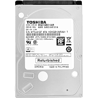 MQ01ABD100R Жесткий диск/ HDD Toshiba SATA 1TB 2.5" 6.0 Gbit/s 5400 rpm 8Mb OFFICIAL RECERTIFIED 1 year warranty (replacement WD10SPZX, ST1000LM048, ST1000LM035)