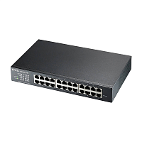 GS1915-24E-EU0101F Коммутатор/ Zyxel NebulaFlex GS1915-24E Hybrid Smart L2 Switch, rack 19", 24xGE, silent (fanless), standalone/cloud management