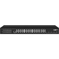 NS-SW-24G4G-PL Управляемый L2 PoE коммутатор Gigabit Ethernet/ Управляемый L2 PoE коммутатор Gigabit Ethernet на 24 RJ45 PoE + 4 x GE Combo Uplink порта. Порты: 24 x GE (10/100/1000 Base-T) с поддержкой PoE (IEEE 802.3af/at), 4 x GE Combo Uplink (RJ45 + S