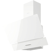 ROUEN60BlancVerre Вытяжка MONSHER/ Вытяжка MONSHER, наклонная, 60 см, производительность 700 м3/ч, 3 скорости, турбо режим, механическое управление, уровень шума 53 дБ, LED освещение, угольный фильтр KFM 101 (опция), цвет белый