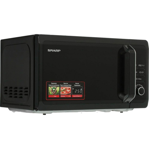 R2852RK Микроволновая печь Sharp/ 20 л, 800 Вт, эмаль, черный фото 2