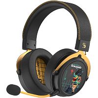 MR595 Наушники с микрофоном A4Tech Bloody MR595 Renegade черный/рисунок мониторные BT/Radio оголовье (MR595)