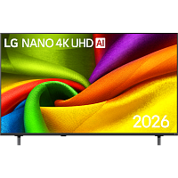 55NU900B6LA.ARUG Телевизор ЖК 55'' LG/ 55", Ultra HD, Direct Led, Smart TV (WebOS 26), Wi-Fi 5, DVB-T2/C/S2, MR, 60Hz Native, 2.0ch (20W), 3хHDMI, 1хUSB, 1 Pole, черный графит, 2026