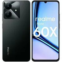 6941764448933 Смартфон Realme RMX3938 Note 60х 64Gb 3Gb черный моноблок 3G 4G 2Sim 6.74" 720x1600 Android 14 8Mpix 802.11 a/b/g/n/ac GPS GSM900/1800 GSM1900 TouchSc A-GPS microSD