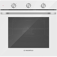 FEOF7871W Шкаф духовой MAUNFELD/ 60 см, 78 л, 7 режимов, таймер, гидролизная очистка, цвет белый, фурнитура: серебристый цвет