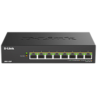 DMS-108P/A1A Коммутатор/ Коммутатор, 8x2.5GBase-T PoE 802.3bt 90 Вт, PoE-бюджет 230 Вт, корпус металл