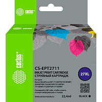 CS-EPT2711 -/ Картридж струйный Cactus CS-EPT2711 27XL черный (22.4мл) для Epson WorkForce WF-3620/3640/7110/7210