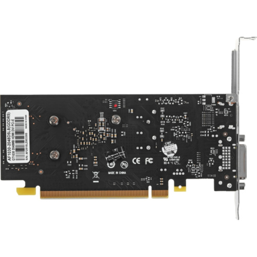 AF1030-2048D5L8 Видеокарта Afox GT1030 2GB GDDR5 64bit DVI HDMI 1FAN LP RTL фото 2 AF1030-2048D5L8 Видеокарта Afox GT1030 2GB GDDR5 64bit DVI HDMI 1FAN LP RTL фото 2