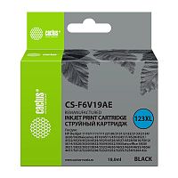 CS-F6V19AE -/ Картридж струйный Cactus CS-F6V19AE 123XL черный (480стр.) (18мл) для HP DeskJet 1110/1111/1112/2130