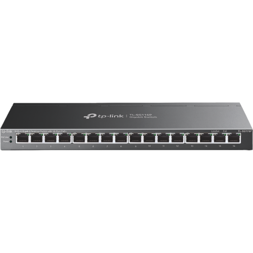 TL-SG116P Коммутатор/ 16-Port Gigabit Desktop Switch with 16-Port PoE+ TL-SG116P Коммутатор/ 16-Port Gigabit Desktop Switch with 16-Port PoE+