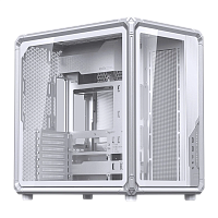 X400white Корпус без блока питания/ Case JONSBO X400, Midi-Tower, TG, no fan, 2xUSB-A 3.0 + 1xUSB-C 3.2, ATX, mATX, mITX White