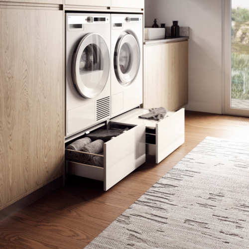 HPS5323W Встраиваемые принадлежности ASKO/ Арт. 576735 ; Напольный ящик с выдвижной полкой, цвет: белый фото 3