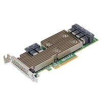 05-25699-00 Broadcom HBA-адаптер Broadcom 9305-24i SGL (05-25699-00 / 03-25699-02007) PCIe 3.0 x8 LP, SAS/SATA 12G HBA, 24port(6*int SFF8643), 3224 IOC/ LSI SAS 9305-24i SGL 24-Port Int, 12Gb/s SATA+SAS, PCIe3,0 HBA