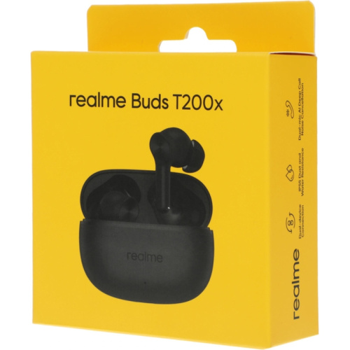 6941764461727 Гарнитура внутриканальные Realme Buds T200x черный беспроводные bluetooth в ушной раковине (6941764461727) фото 10 6941764461727 Гарнитура внутриканальные Realme Buds T200x черный беспроводные bluetooth в ушной раковине (6941764461727) фото 10