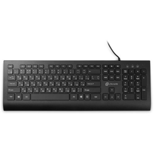 1678057 Клавиатура Oklick 155M черный USB slim (подставка для запястий) (1678057) 1678057 Клавиатура Oklick 155M черный USB slim (подставка для запястий) (1678057)