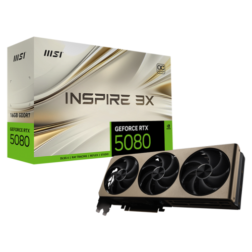 GeForceRTX508016GINSPIRE3XOC Видеокарта/ GeForce RTX 5080 16G INSPIRE 3X OC