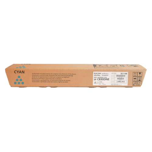 821188 Принт-картридж голубой, тип SPC830DNE/ Print Cartridge Cyan SP C830DNE фото 2 821188 Принт-картридж голубой, тип SPC830DNE/ Print Cartridge Cyan SP C830DNE фото 2