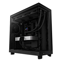 CC-H61FB-01 Корпус без блока питания/ Case NZXT H6 Flow, Midi-Tower, TG, 3x120mm, 2xUSB-A 3.2 + 1xUSB-C 3.2, ATX, mATX, mITX Black