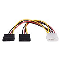00-00029040 Кабель/ Кабель GoPower MOLEX (f)-2SATA (m) 0.2м PVC RoHS (1/500)