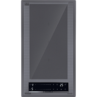 Индукционная варочная панель/ Индукция, домино, Flex Zone и Booster, слайдерное управление, графит