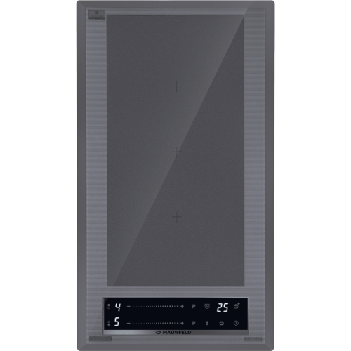 Индукционная варочная панель/ Индукция, домино, Flex Zone и Booster, слайдерное управление, графит