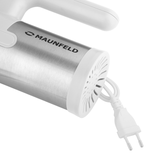 MF-321WH Миксер MAUNFELD/ Ручной миксер, 300 Вт, 5 скоростей, венчик, крюк для теста, белый фото 6