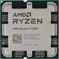100-000000597 Процессор/ CPU AM5 AMD Ryzen 5 7500F (6C/12T, 3.7/5 GHz, 32MB, 65W) OEM