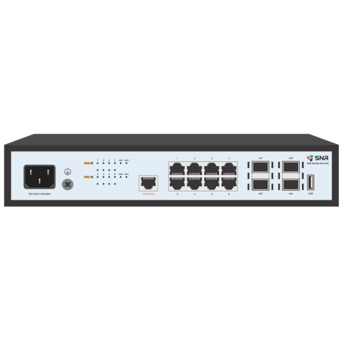 SNR-S5210G-8TX-POE Коммутатор/ Управляемый PoE коммутатор уровня 2+ SNR-S5210G-8TX-POE