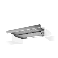 ELITE14LUXGRVTWH/A/60-PRF0116536B Встраиваемая вытяжка ELICA/ Встраиваемая, 650м3ч, серебристый, кнопочное управление, нержавеющая сталь+белое стекло