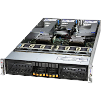 AS-2126HS-TN Платформа для сервера/ Supermicro Server AS-2126HS-TN 2U (2x AMD EPYC 9004/9005 / 24x DDR5 RDIMM / 16x Hs 2.5" NVMe/SATA*/SAS*/ 6x PCIe 5.0 / no LAN / 2x 1600W Power) (16 NVME config)
