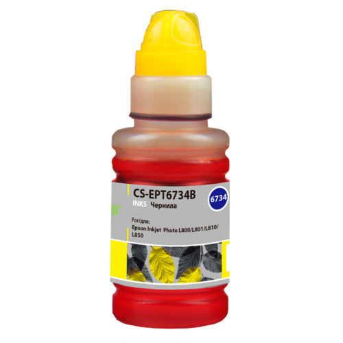 CS-EPT6734 -/ Чернила Cactus CS-EPT6734 T6734 желтый 100мл для Epson L800/L810/L850/L1800 CS-EPT6734 -/ Чернила Cactus CS-EPT6734 T6734 желтый 100мл для Epson L800/L810/L850/L1800