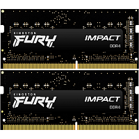 KF432S20IBK2/16 Память оперативная/ Kingston 16GB 3200MT/s DDR4 CL20 SODIMM (Kit of 2) FURY Impact