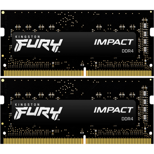 KF432S20IBK2/16 Память оперативная/ Kingston 16GB 3200MT/s DDR4 CL20 SODIMM (Kit of 2) FURY Impact