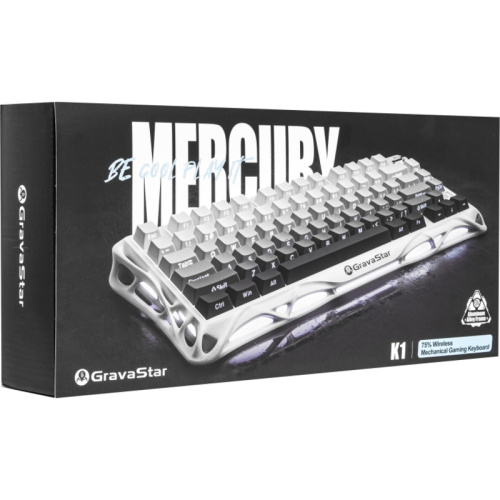 6972448923002 Игровая клавиатура/ Механическая беспроводная клавиатура Gravastar Mercury K1 Gradient Белый фото 8 6972448923002 Игровая клавиатура/ Механическая беспроводная клавиатура Gravastar Mercury K1 Gradient Белый фото 8