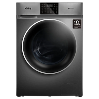 KWD60DV107Gr Стиральная машина с сушкой KORTING/ Стиральная машина с сушкой KORTING, отдельностоящая, глубина 58 см, инверторный мотор, загрузка 10 кг, 1200 об/мин, сенсорное управление, Full Touch дисплей, 12 программ, отложенный старт, контроль баланса
