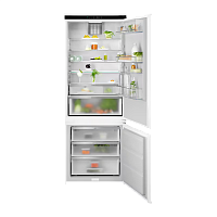 ENP7TD75S Встраиваемые холодильники ELECTROLUX/ Холодильник комбинированный No Frost, встраиваемый, Размеры ВxШxГ [мм]: 1884x696x549, сенсорное управление с символьным дисплеем, Динамическая система охлаждения в холодильной камере, система охлаждения в мо