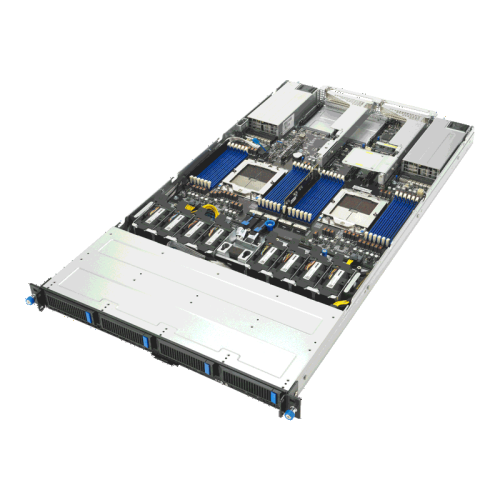 90SF0451-M000N0 Серверная платформа/ ASUS RS700A-E13-RS4U, 1U, 2 x SP5 LGA6096 400W, 24x DDR5 6400, 4x 3.5" hsb NVMe, 2x PCIex16+ 2x OCP3.0 x16, no LAN, 1+1 2000W фото 3