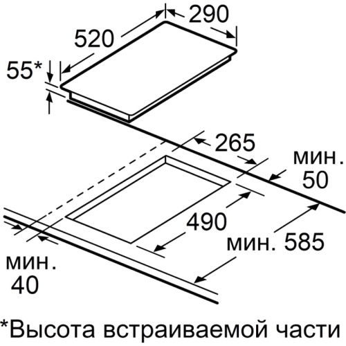 Индукционная варочная панель Maunfeld/ Индукция, домино, сенсорное управление, 2 конфорки, белый фото 7