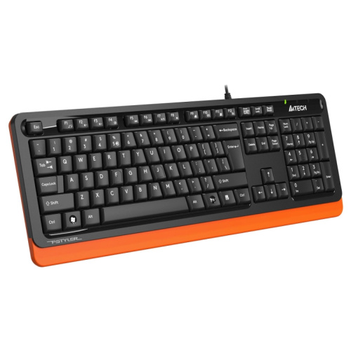FKS10ORANGE Клавиатура A4Tech Fstyler FKS10 черный/оранжевый USB (FKS10 ORANGE) фото 3