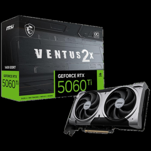 RTX5060Ti16GVENTUS2XOCPLUS Видеокарта PCIE16 RTX5060TI 16GB RTX 5060 Ti 16G VENTUS 2X OC PLUS MSI