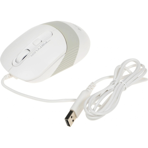 FM10WHITE Мышь A4Tech Fstyler FM10 белый/серый оптическая 1600dpi USB 4but (FM10 WHITE) фото 3 FM10WHITE Мышь A4Tech Fstyler FM10 белый/серый оптическая 1600dpi USB 4but (FM10 WHITE) фото 3