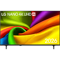 50NU900B6LA.ARUG Телевизор ЖК 50'' LG/ 50", Ultra HD, Direct Led, Smart TV (WebOS 26), Wi-Fi 5, DVB-T2/C/S2, MR, 60Hz Native, 2.0ch (20W), 3хHDMI, 1хUSB, 1 Pole, черный графит, 2026