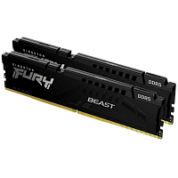 KF556C40BB2K2-64 Память оперативная/ Kingston 64GB 5600MT/s DDR5 CL40 DIMM (Kit of 2) FURY Beast Black